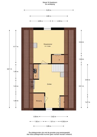 Floorplan - Wezel 16, 7325 CL Apeldoorn